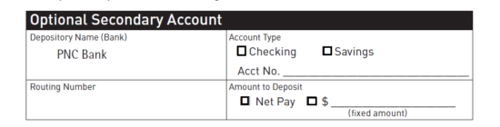 Free PNC Bank Direct Deposit Authorization Form PDF EForms Free 