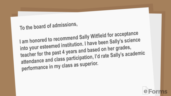 Free Letter Of Recommendation Templates Samples And