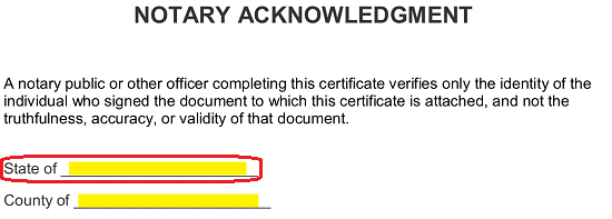 Free Notary Acknowledgment Forms Word Pdf Eforms