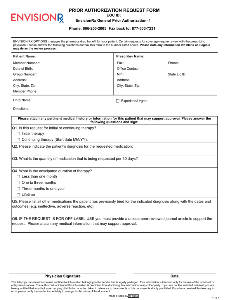 envision rx pa form 13 Things You Most Likely Didn't Know