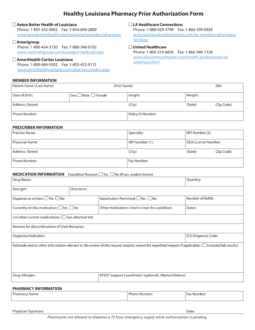 Louisiana Medicaid Prior (Rx) Authorization Form