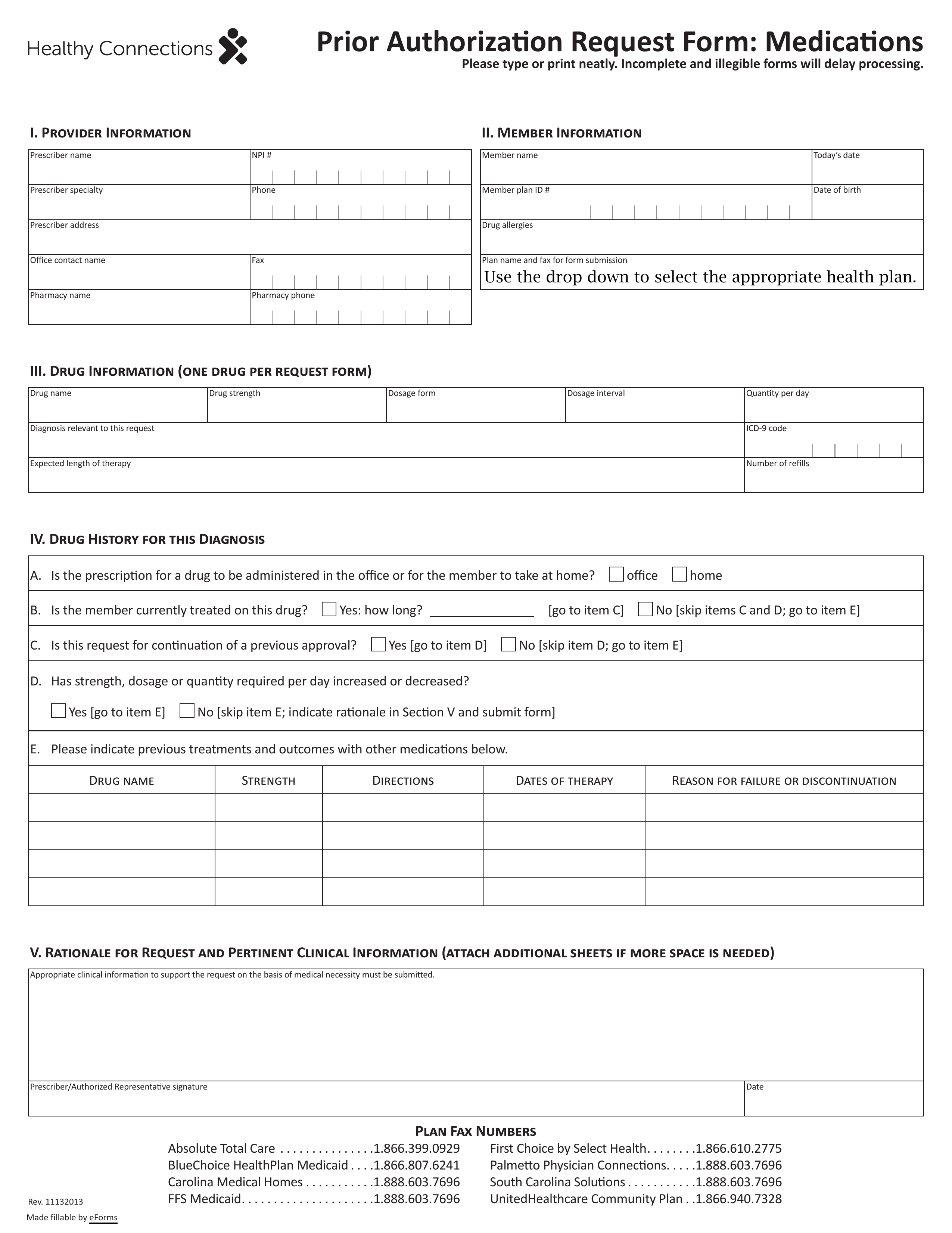 free-selecthealth-prior-rx-authorization-form-pdf-eforms