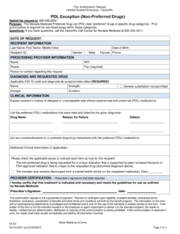 Nevada Medicaid Prior Authorization Form