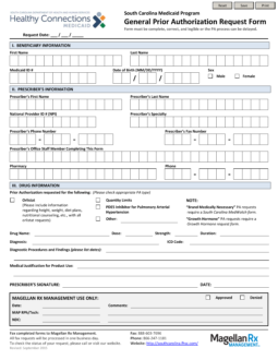 South Carolina Medicaid Prior Authorization Form
