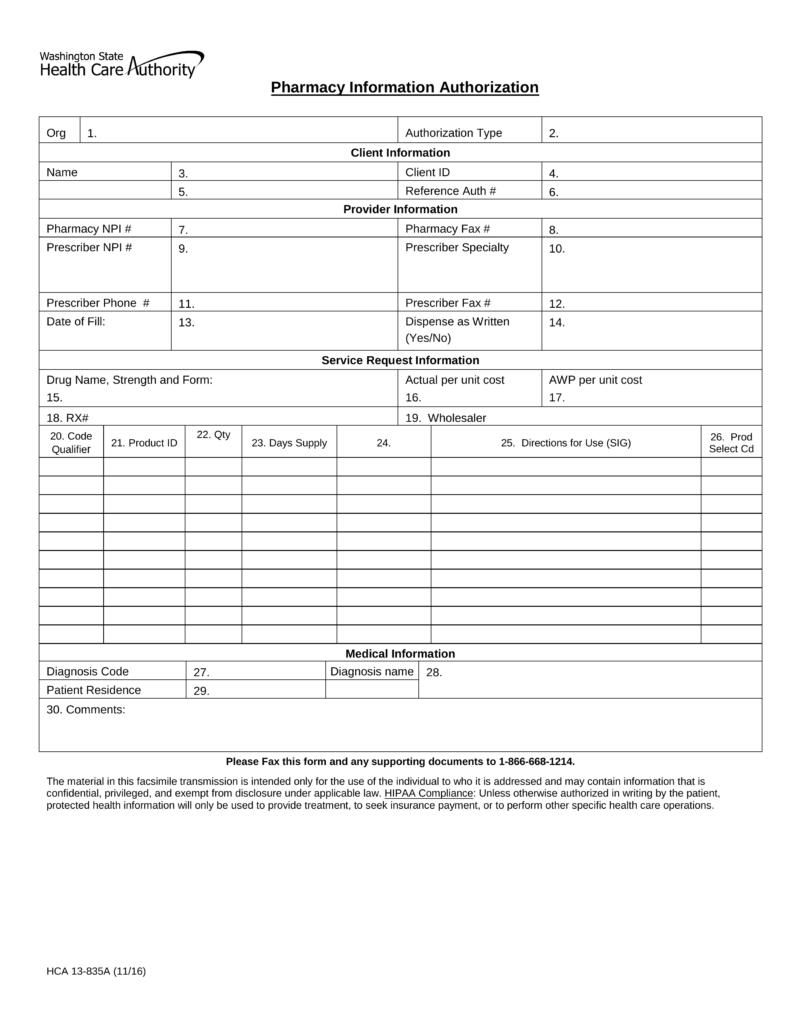 Authorization To Obtain And Release Information The Standard 