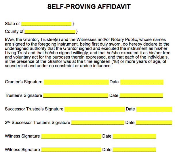 Living Trust Texas Template   Revocable Trust Step16 