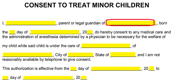 minor consent to medical treatment laws florida