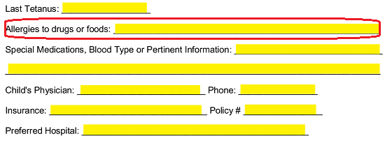 Permission To Treat Child Letter from eforms.com