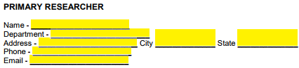 research project consent form example