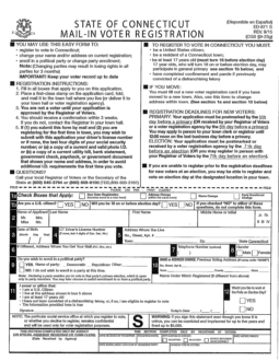 registration voter form connecticut pdf ct eforms vote register