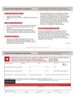 Kansas Voter Registration Form – Register to Vote in KS