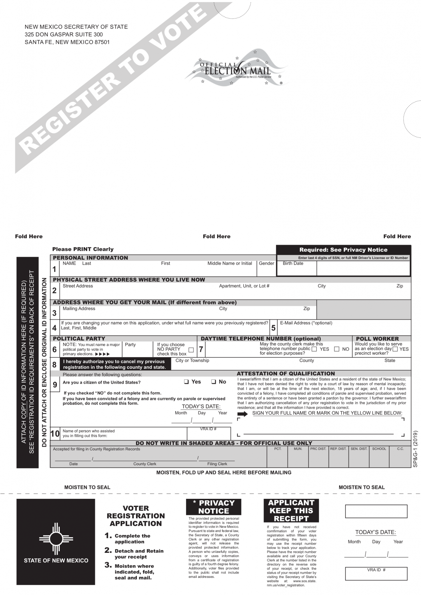 Register to vote new mexico online