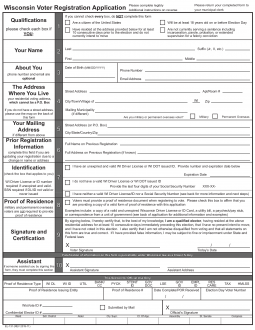 Wisconsin Voter Registration Form – Register to Vote in WI