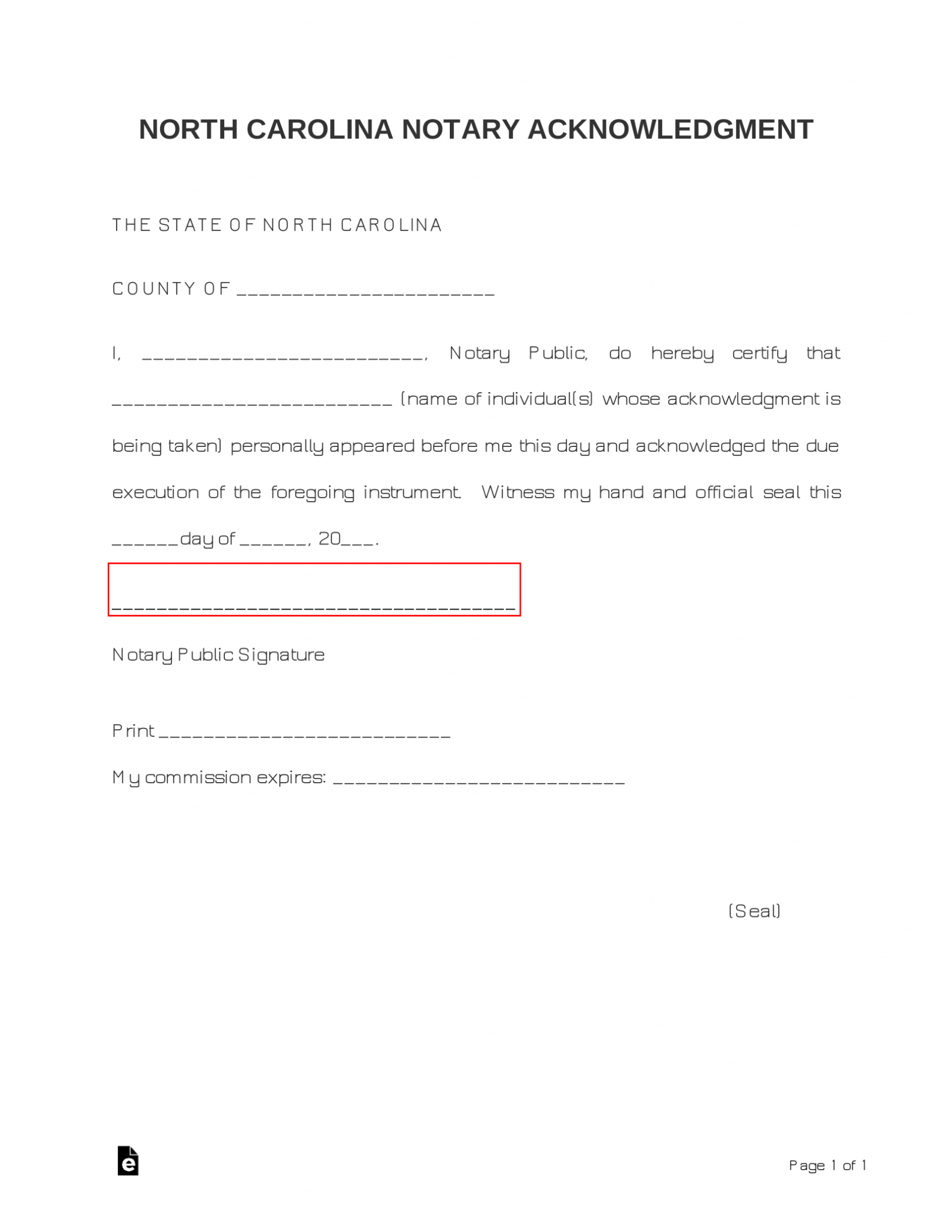 Completed Notary Acknowledgement Sample Porn Sex Picture