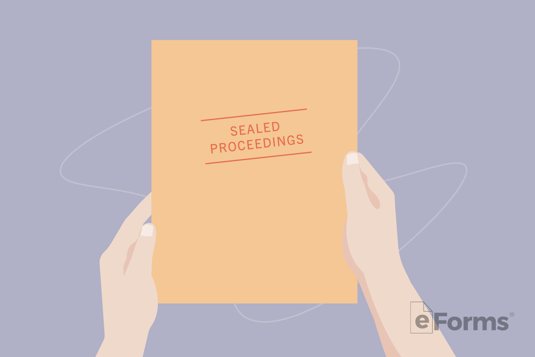 pair of hands holding manila envelope with "Sealed Proceedings" stamped on it.