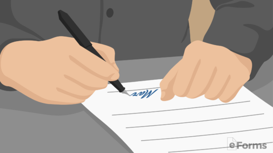 tenant signing commercial lease agreement