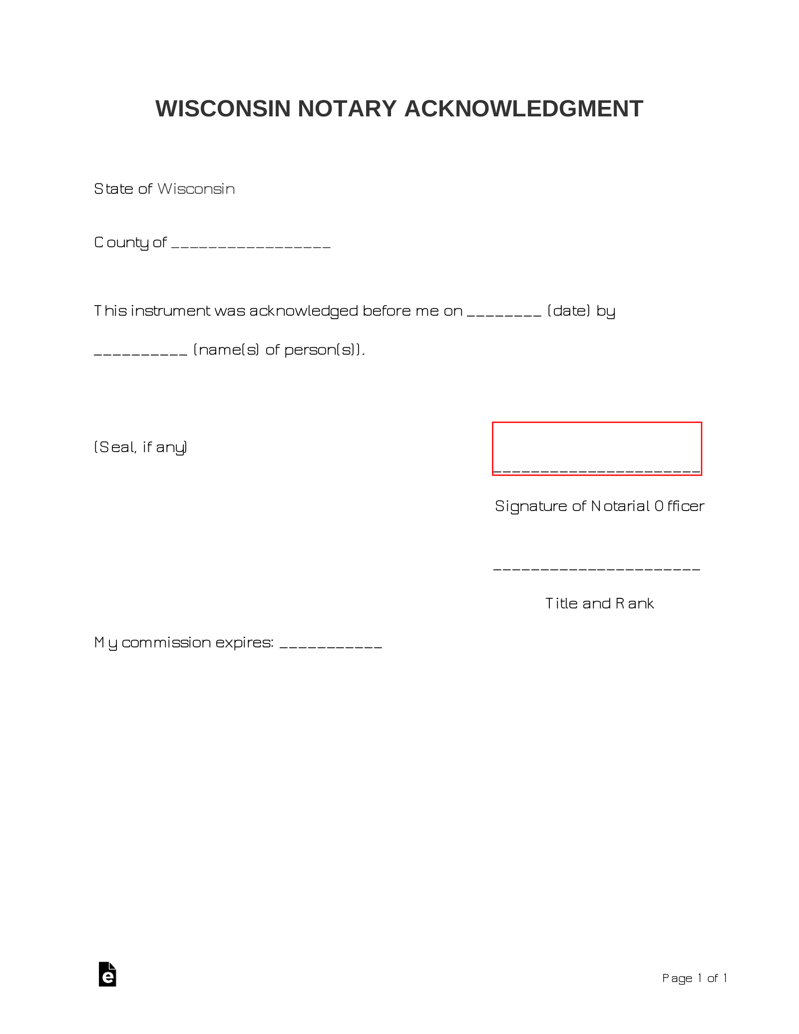 notary statement template