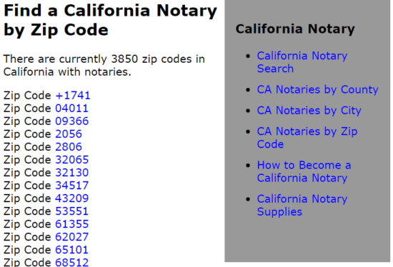 find a california notary by zip code