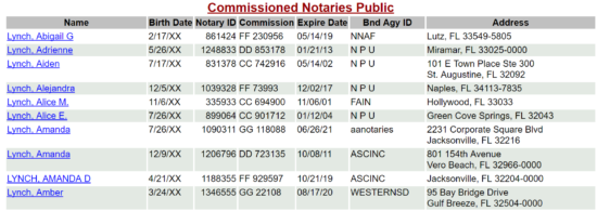 notaries public search results