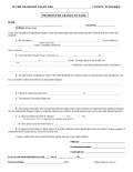 Free Tennessee Name Change Forms | Petition - PDF – eForms