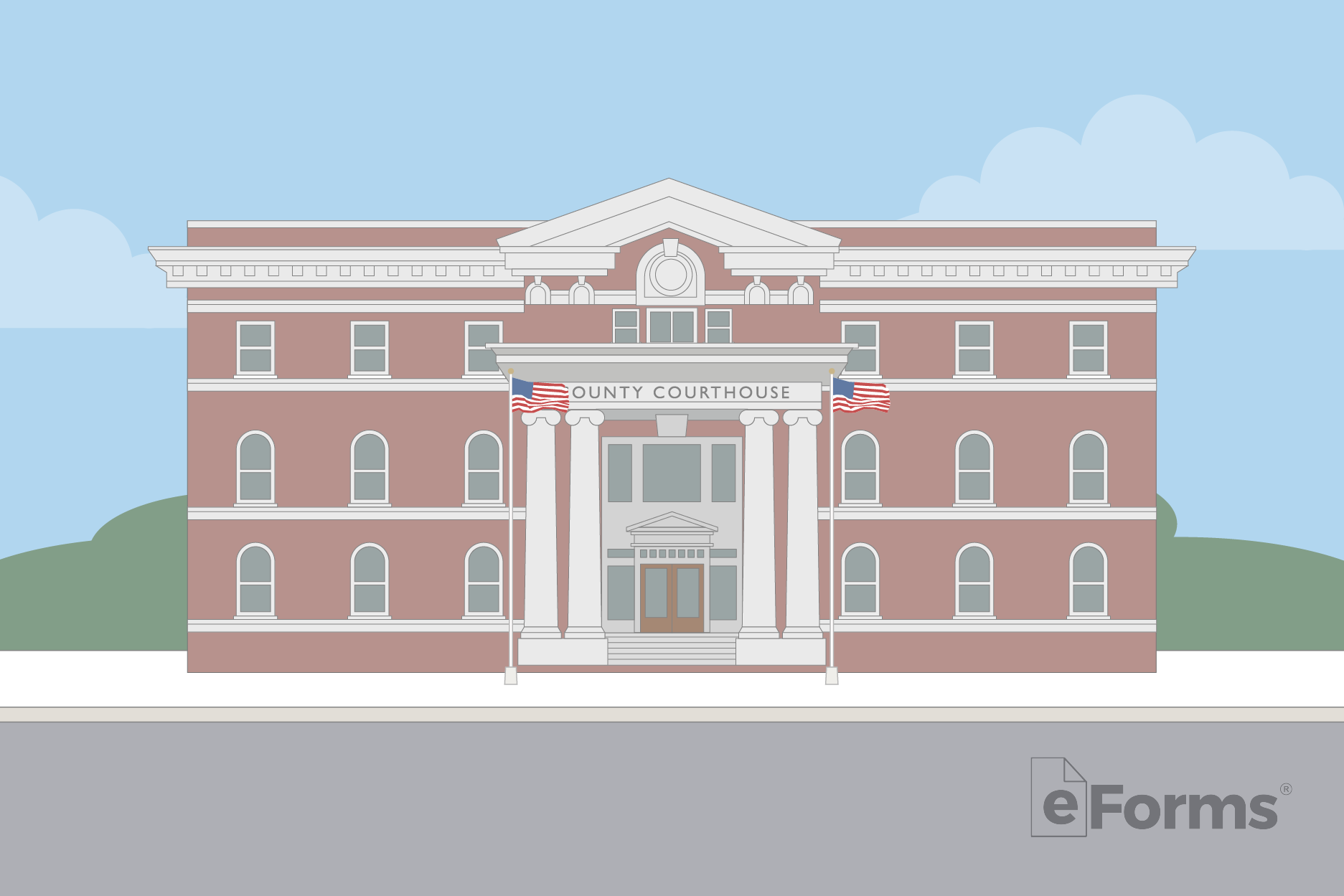 County courthouse building.