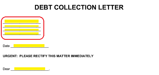 Free Debt Collections Letter Template - Sample - Word | PDF – eForms