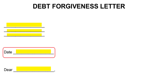 Hospital Bill Forgiveness Sample Letter from eforms.com