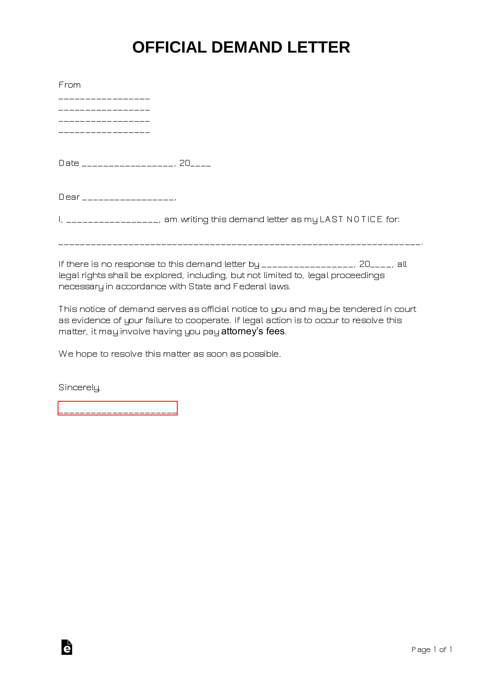 Lawyer Demand Letter Sample For Your Needs Letter Template Collection