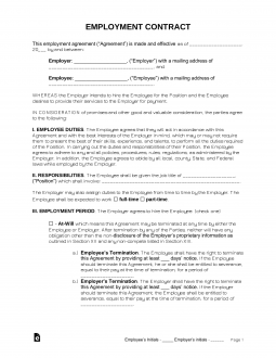 Employment Contract Templates (6)