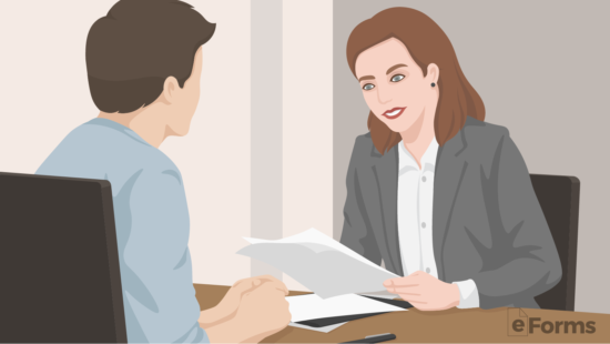 seller handing disclosure forms to buyer