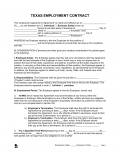 Free Texas Employment Contract Templates - PDF | Word – EForms