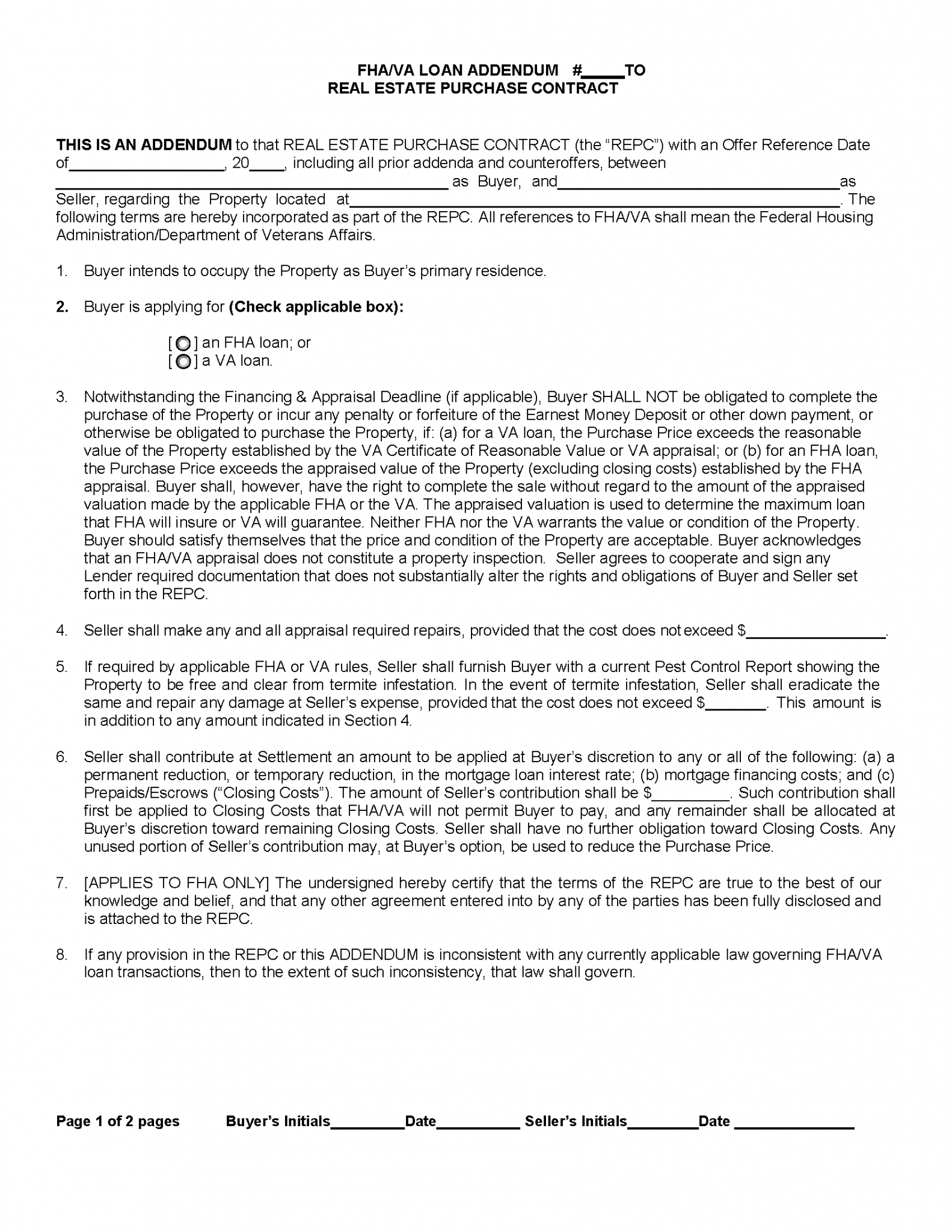 Free Utah Residential Purchase and Sale Agreement PDF Word eForms