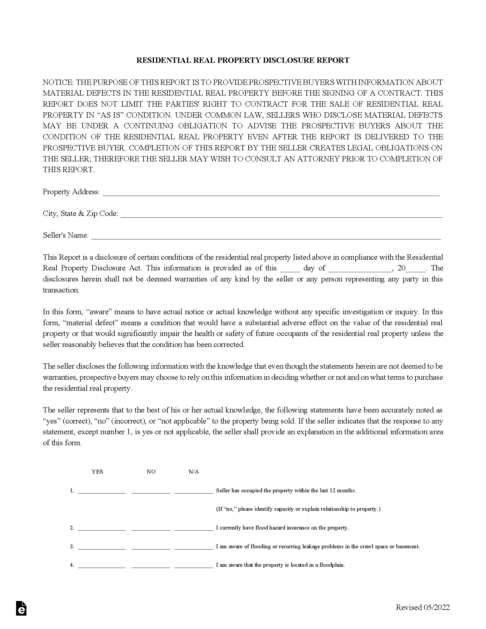 Free Illinois Residential Purchase Agreement Template PDF Word eForms