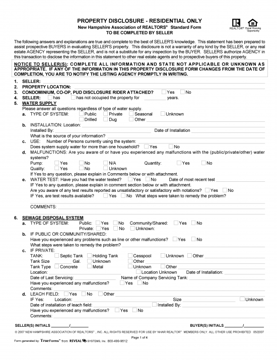 Free New Hampshire Residential Purchase Agreement Template - PDF | Word ...