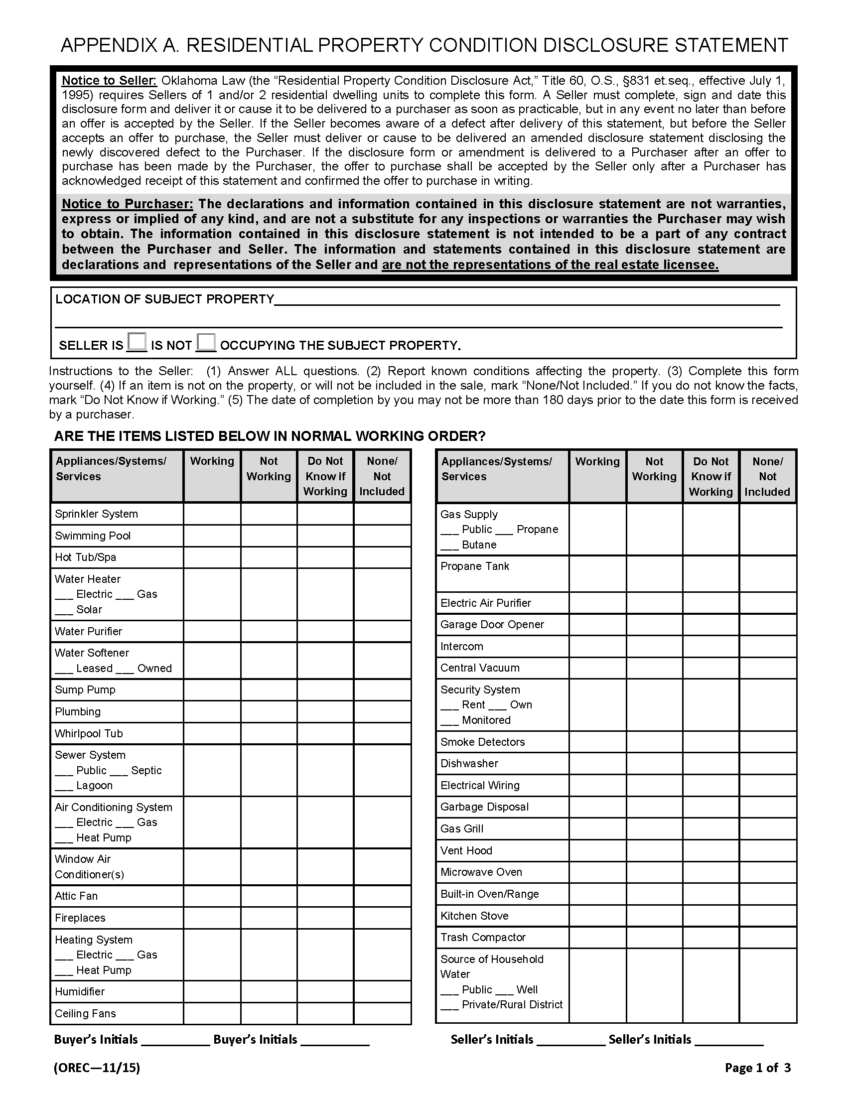 Free Oklahoma Residential Purchase Agreement Template - PDF | Word – eForms