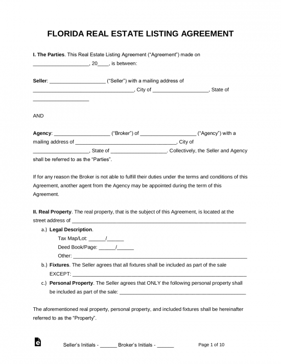 florida assignment of real estate contract