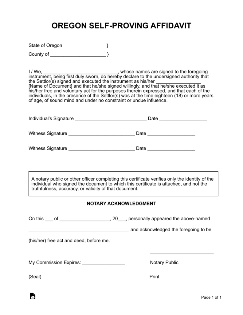 free-oregon-self-proving-affidavit-form-word-pdf-eforms