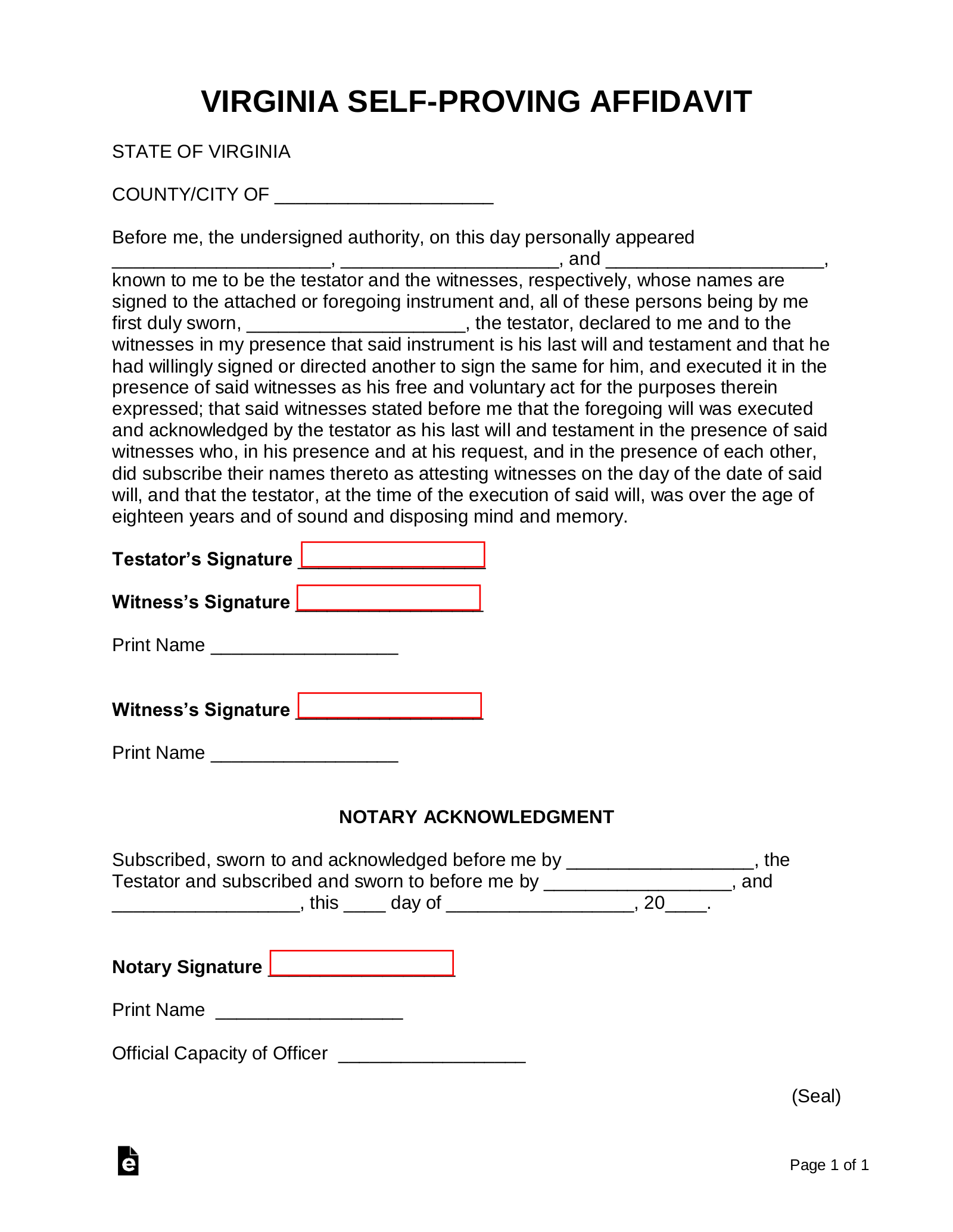 do affidavits need to be notarized for uscis