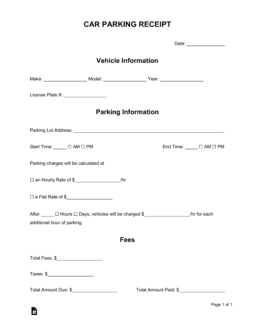 parking ticket template free download