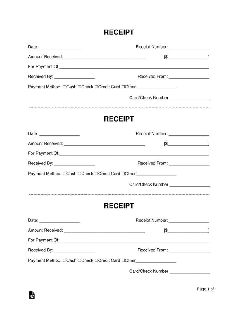 Free Legal Receipt Template Beautiful Receipt Forms 2511