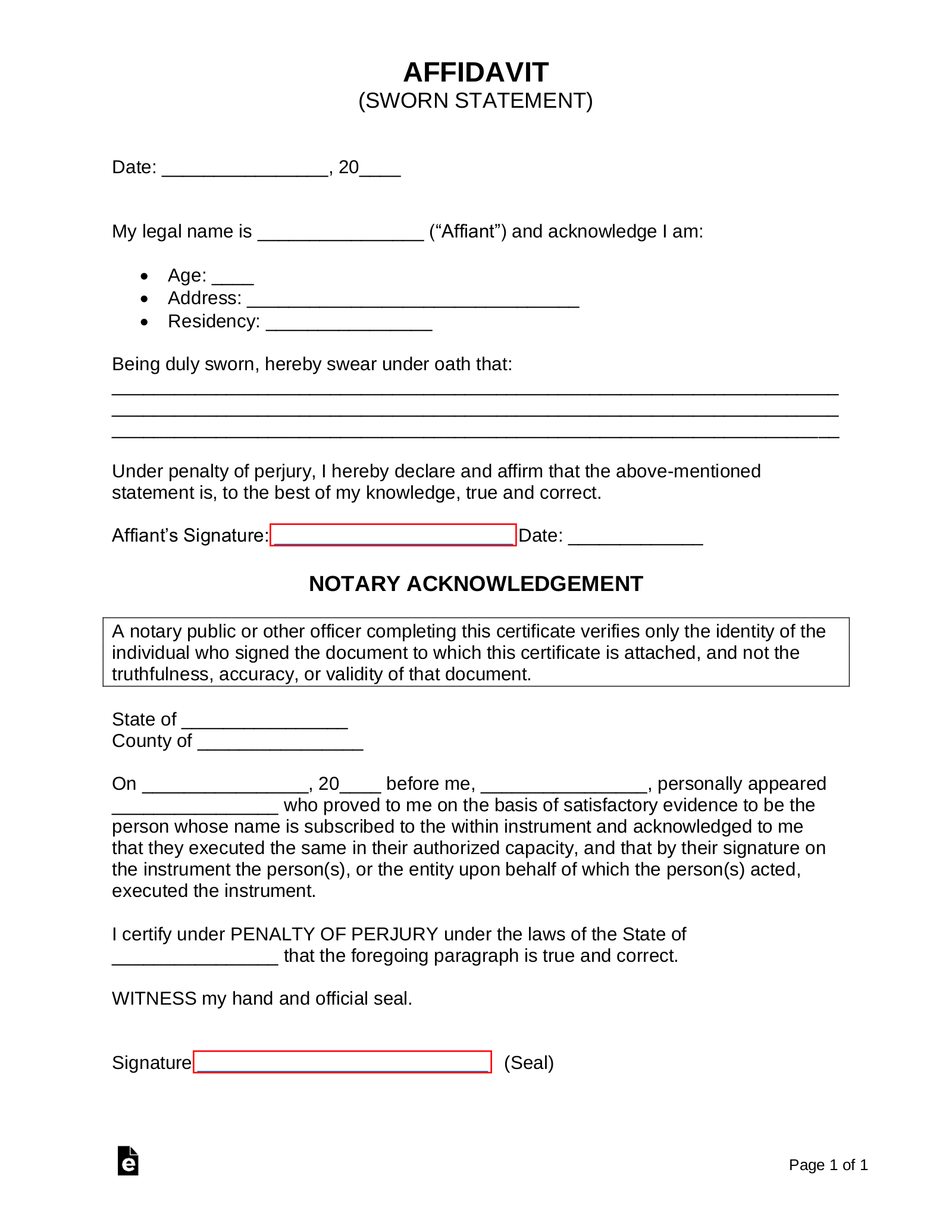 free-printable-sworn-affidavit-form