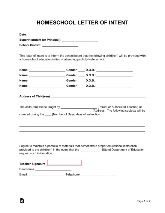 free-homeschool-letter-of-intent-template-pdf-word-eforms