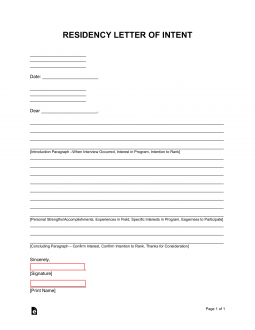 Letter Of Intent Example Residency Cv Examples - IMAGESEE