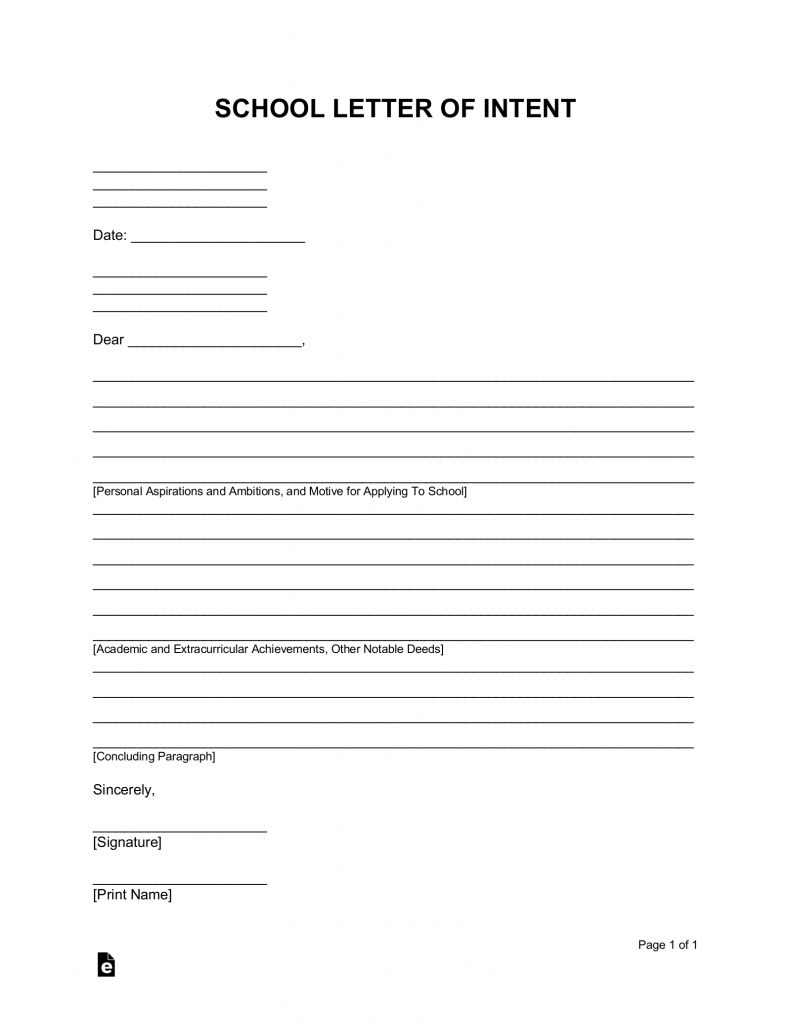 school-letter-of-intent-template