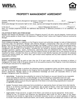 Free Wisconsin Property Management Agreement | Commercial & Residential ...