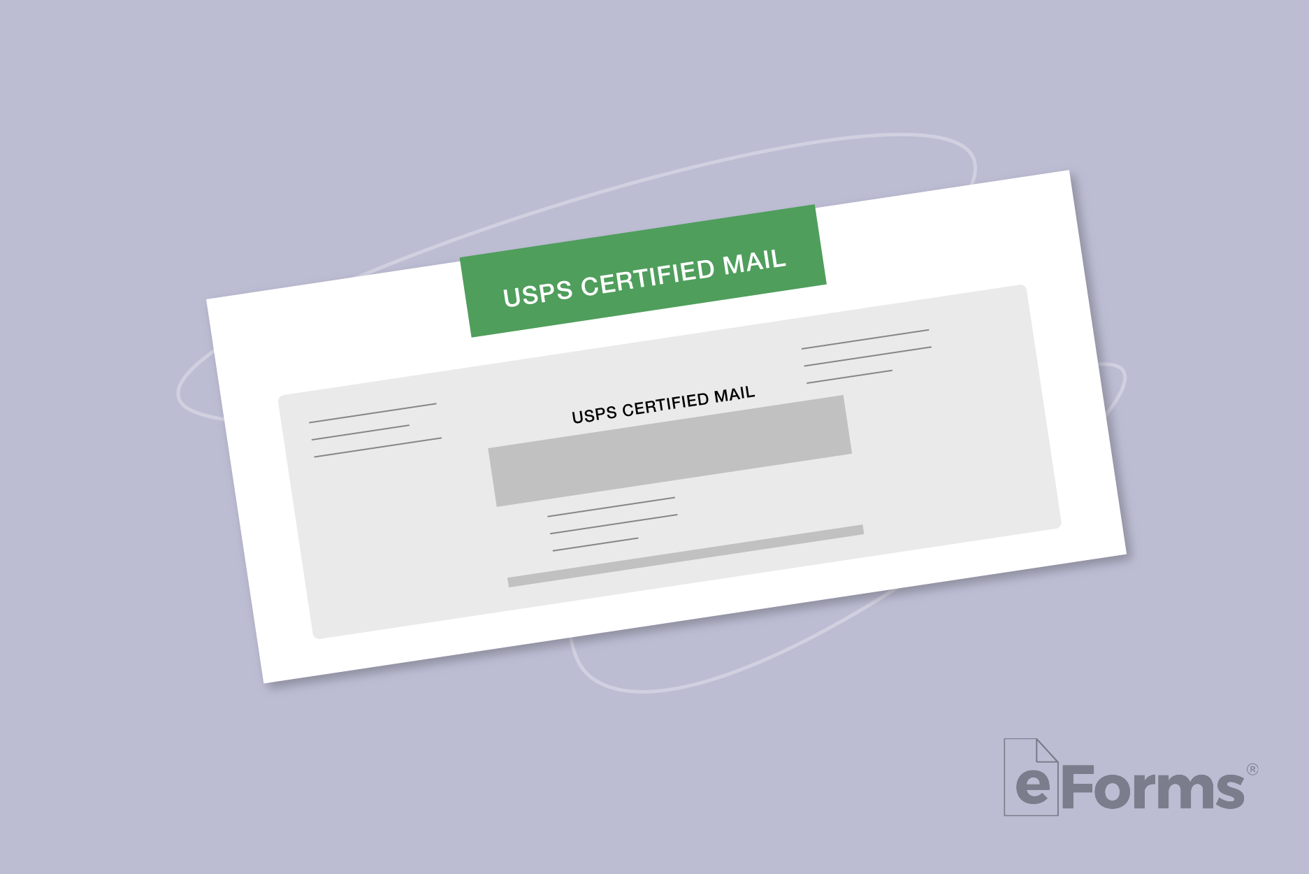 Certified Mail envelope with address.