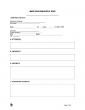 Free Meeting Minutes Templates (20) - PDF | Word – eForms