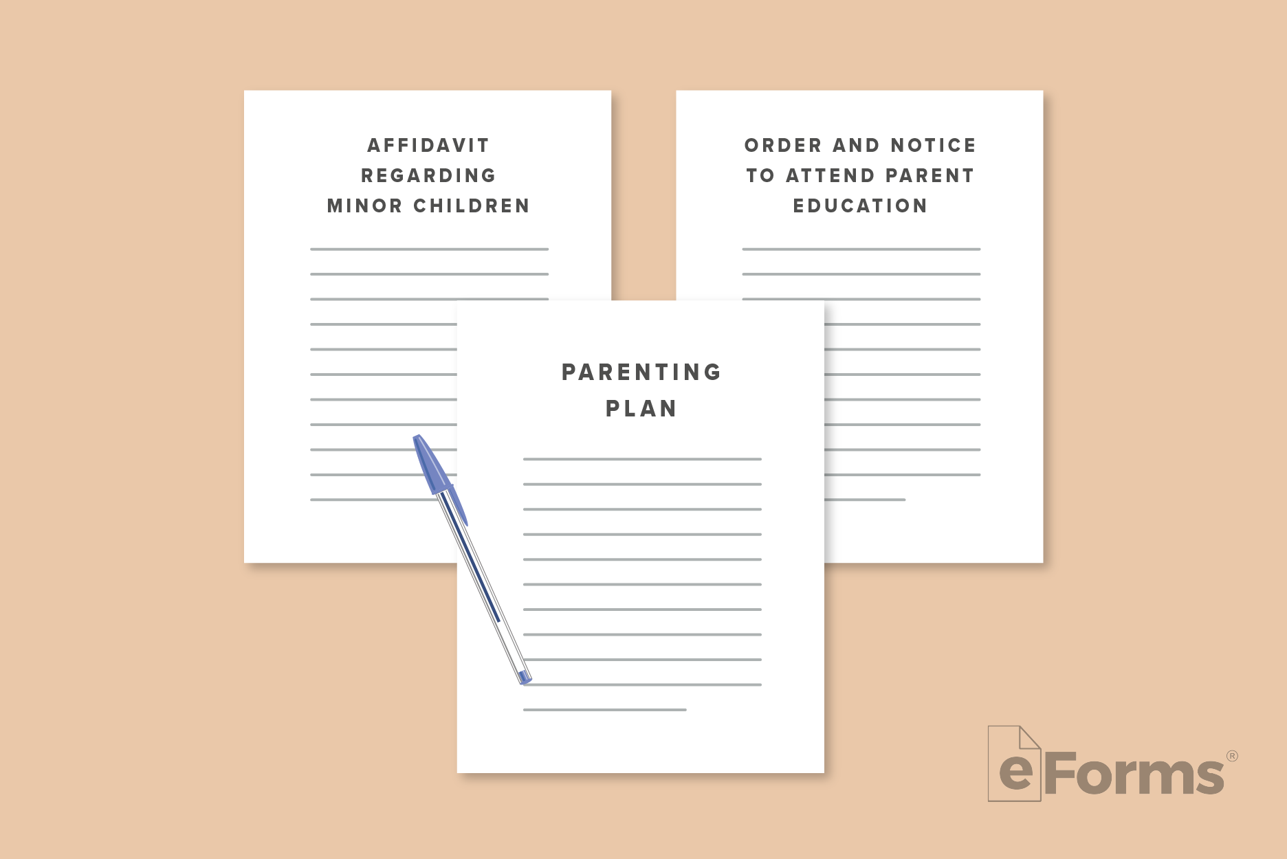 Flat lay of 3 required Documents.