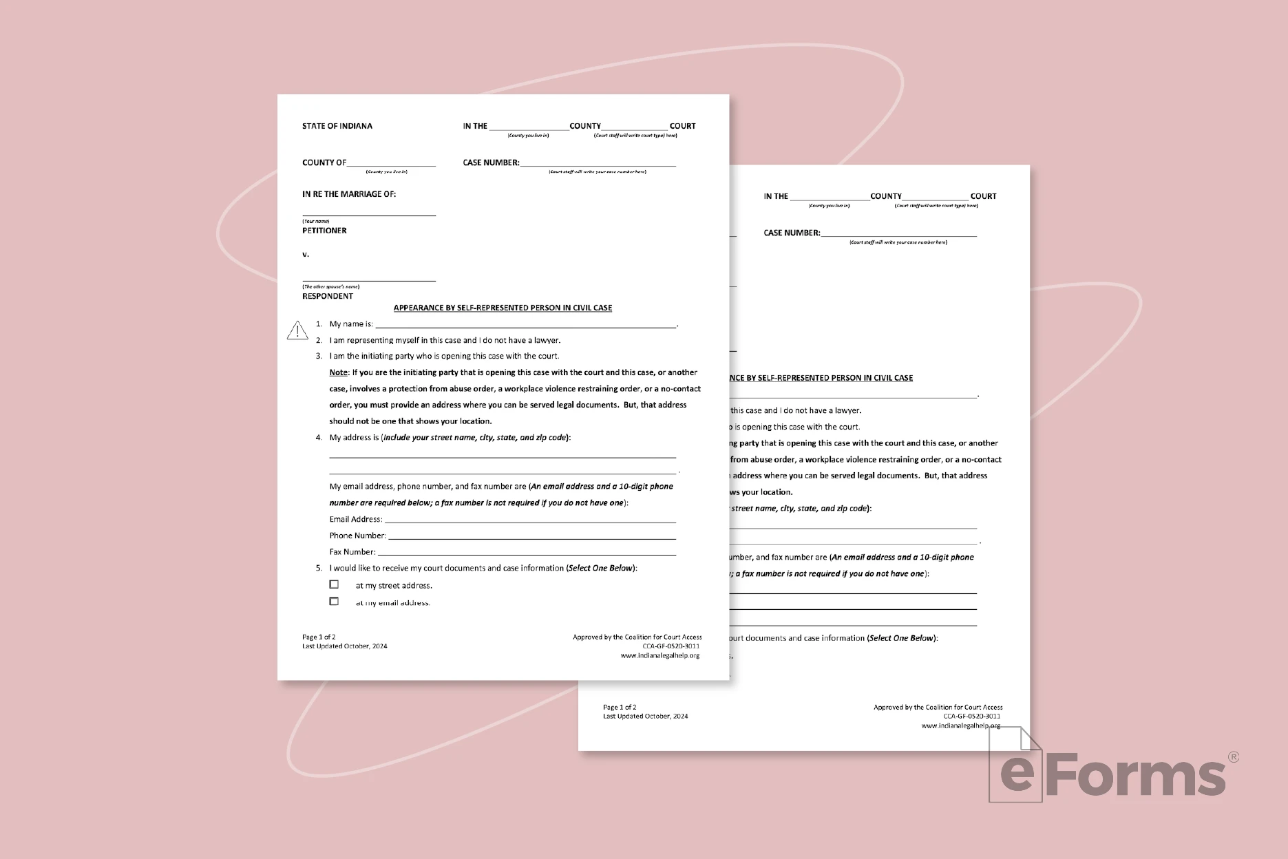 Pair of Child Support Obligation worksheets.