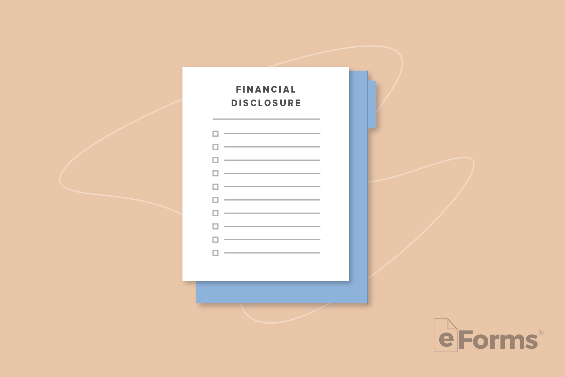 Financial Disclosure document on file folder.